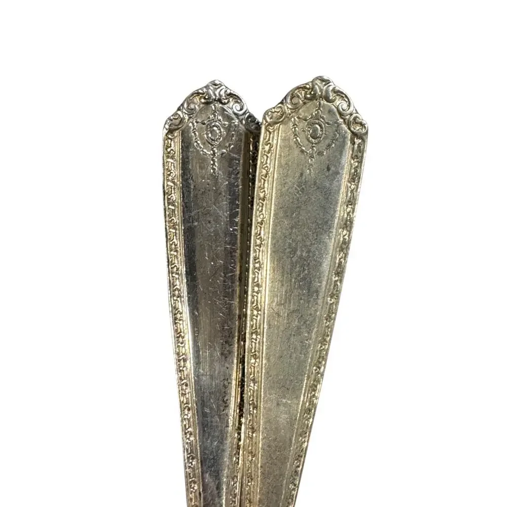 Qty 2 - Vintage 1940s Sterling Silver Lady Hilton By Westmorland Short Spoons